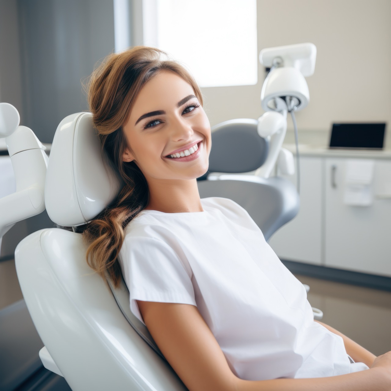 pacjentka po leczeniu kanałowym uśmiech efekt leczenia endodontycznego Łódź